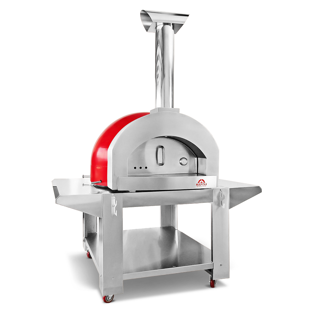 Authentic Wood fired pizza oven with stainless steel stand. Premium Pizza oven