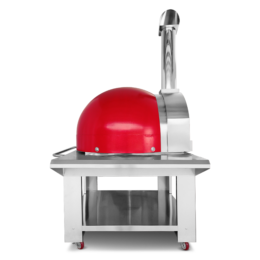 Authentic Wood fired pizza oven with stainless steel stand. Premium Pizza oven