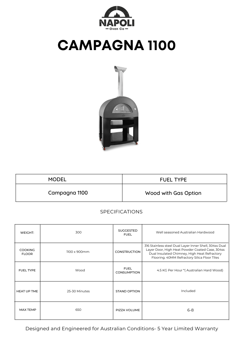 Campagna 1100 Wood Oven