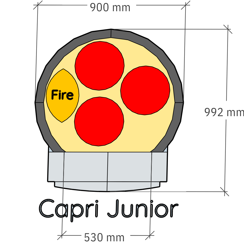 Capri Junior 900 Wood Oven